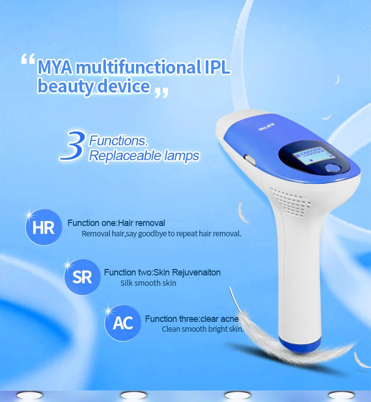 Mlay T3 IPL Hair removal Epilator a Laser Permanent Malay Hair Removal Machine Body Electric depilador a Laser 500000 Flashes