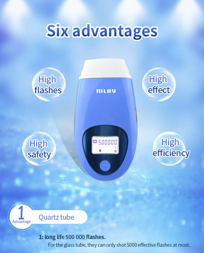Mlay T3 IPL Hair removal Epilator a Laser Permanent Malay Hair Removal Machine  Body Electric depilador a Laser 500000 Flashes