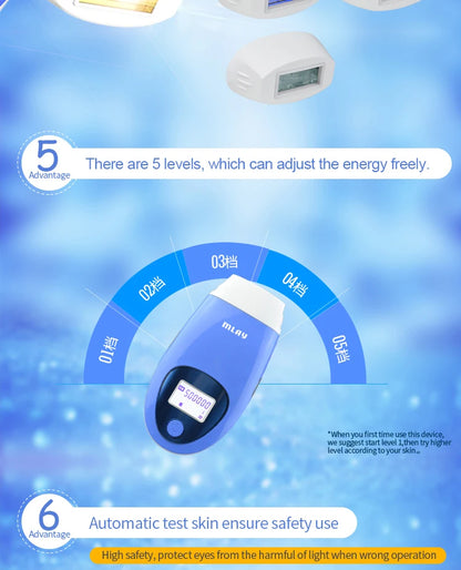 Mlay T3 IPL Hair removal Epilator a Laser Permanent Malay Hair Removal Machine  Body Electric depilador a Laser 500000 Flashes