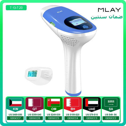 Mlay T3 IPL Hair removal Epilator a Laser Permanent Malay Hair Removal Machine  Body Electric depilador a Laser 500000 Flashes