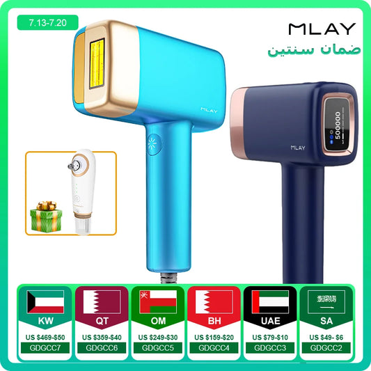 MLAY T14 Laser Hair Removal Permanent Malay IPL Epilator Ice Cool Painless Depilador a Laser 500000 Flashes Face Body Epilator
